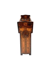 Aesthetic Movement Umbrella Stand, Hand-Painted Fruitwood, 1890s